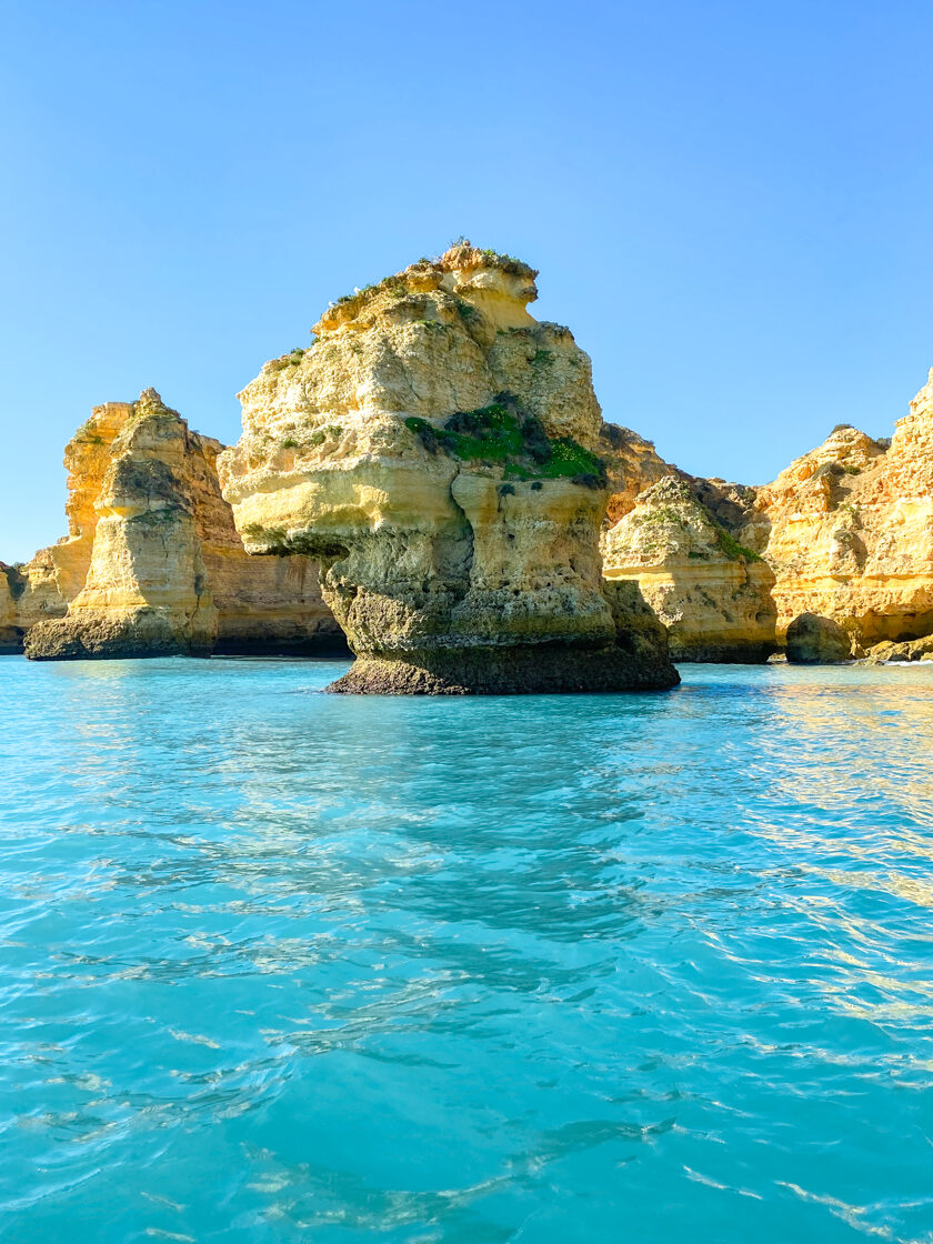 Boat trip to Benagil caves, Algarve, Portugal