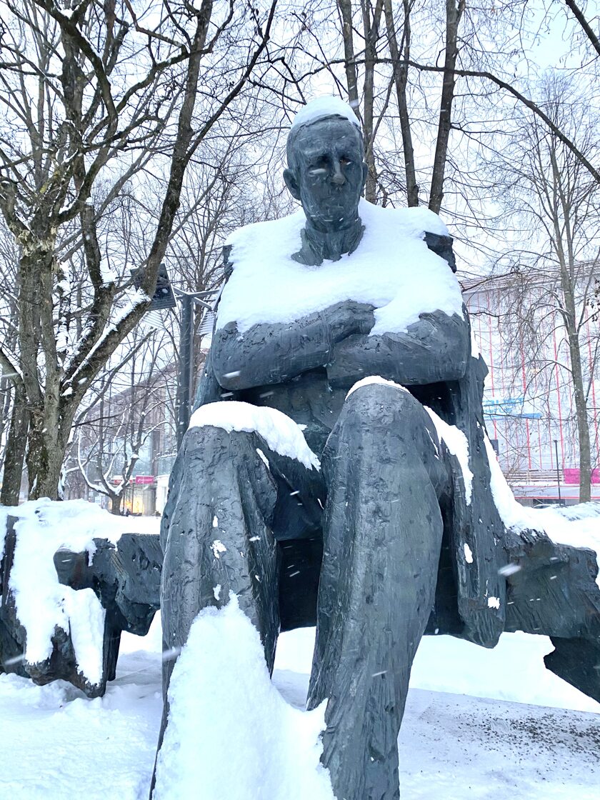 Anton Hansen statue, Tallinn, Estonia