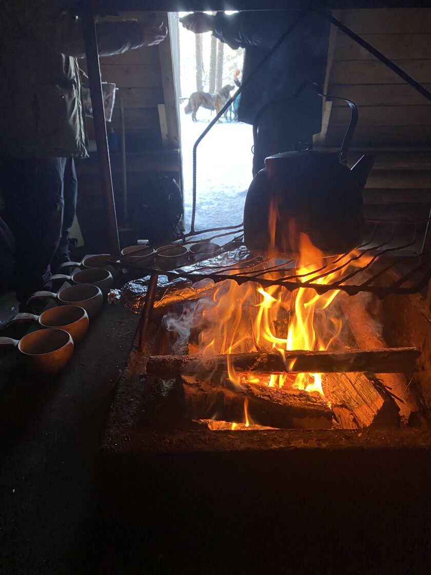 Traditional Finnish lunch in Liesjärvi, Finland