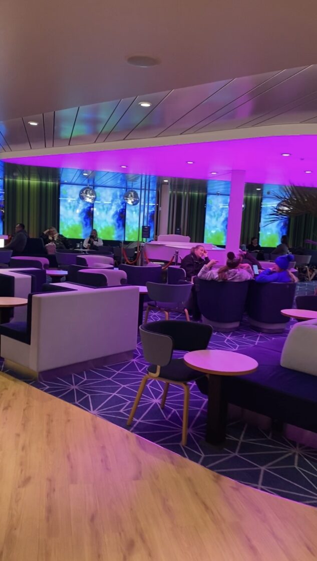 Lounge of Eckero Line Cruise, Gulf of Finland